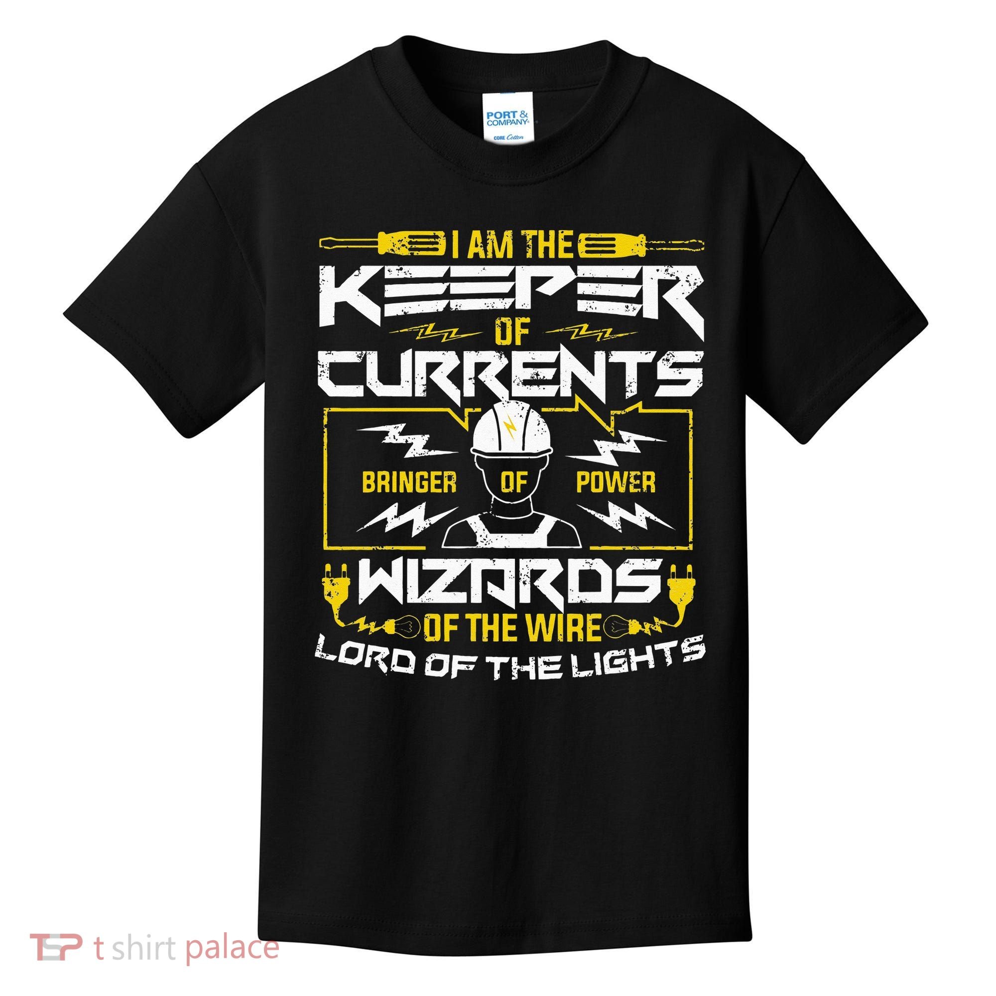 Electrician Lineman Electrical Technician Kids T-Shirt