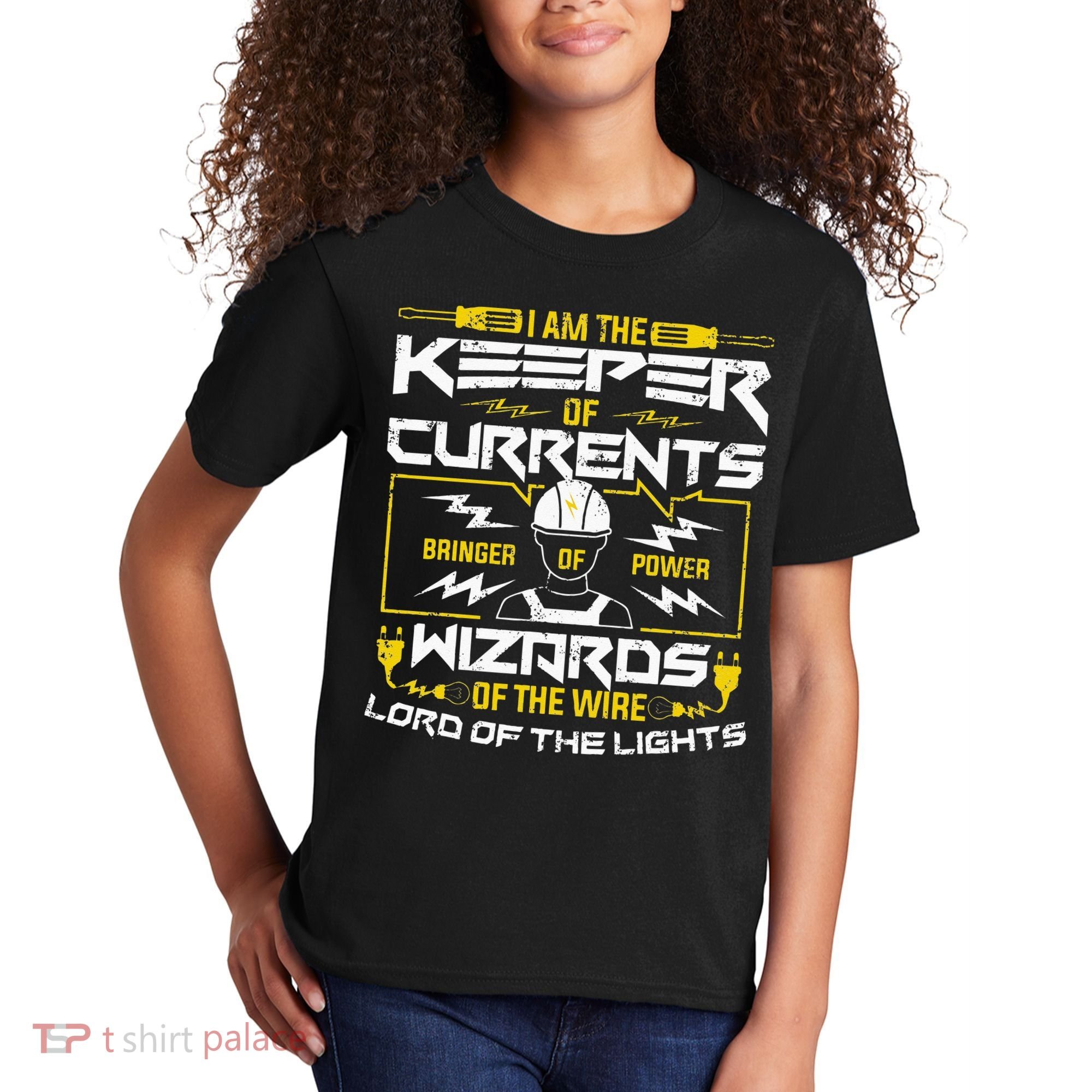 Electrician Lineman Electrical Technician Kids T-Shirt