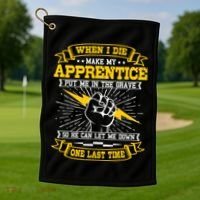 Electrician Lineman Electricity Wiring Electrical Engineer Golf Towel thumb 1
