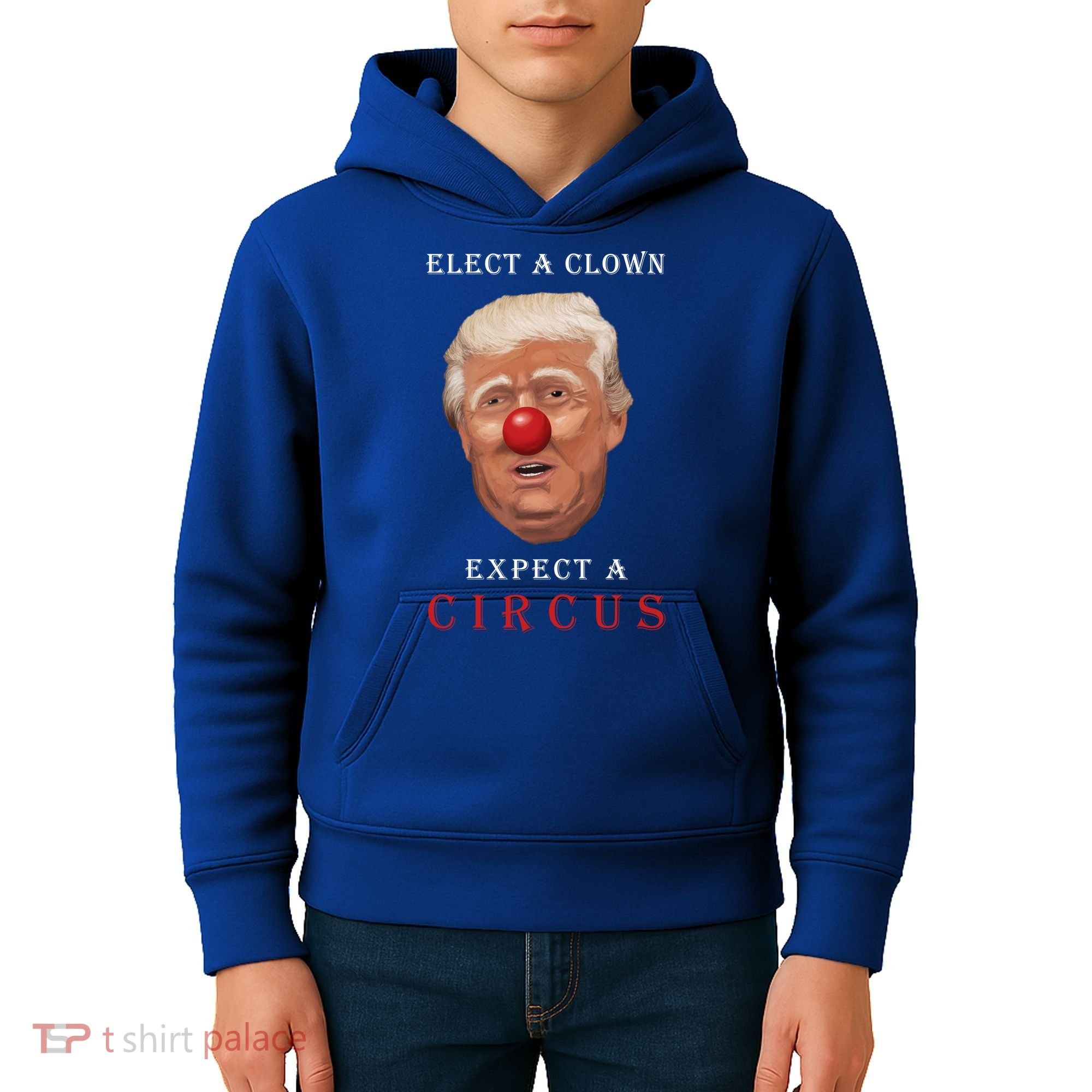 Elect a Clown Expect a Circus Kids Hoodie