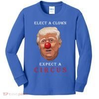 Elect a Clown Expect a Circus Kids Long Sleeve Shirt thumb 0