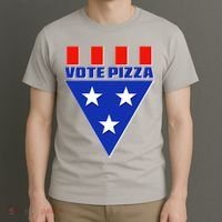 Elections Vote Pizza T-Shirt thumb 3