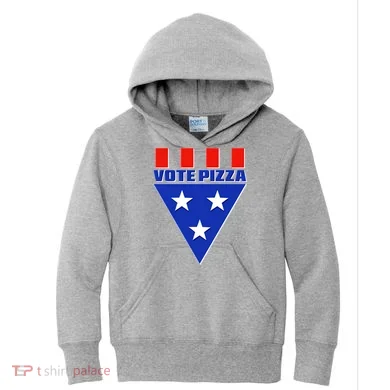 Elections Vote Pizza Kids Hoodie