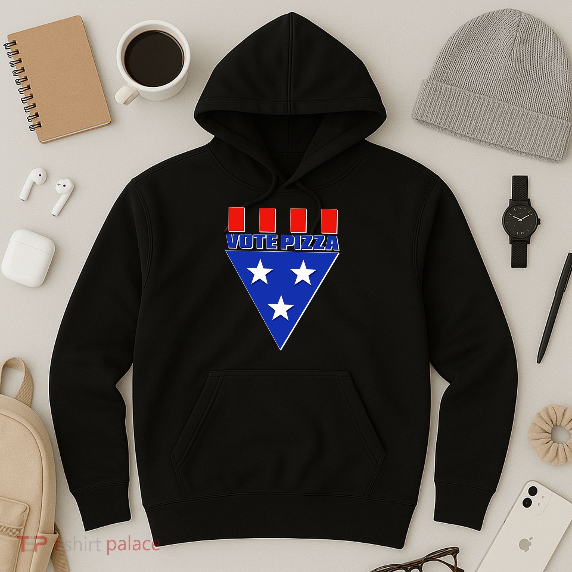 Elections Vote Pizza Hoodie