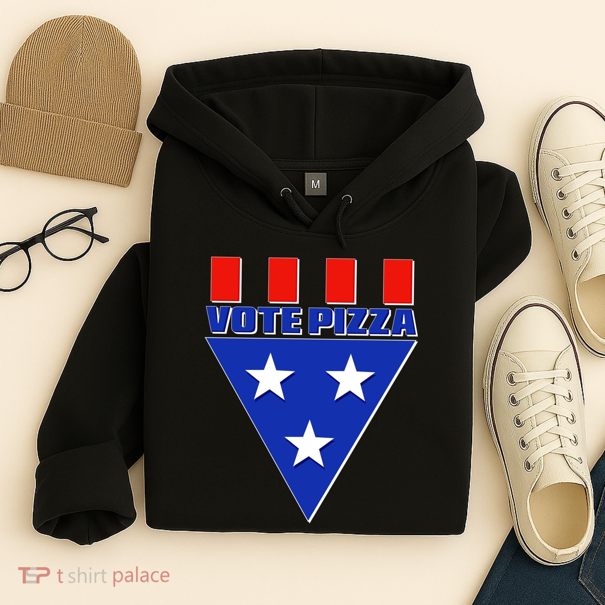 Elections Vote Pizza Hoodie
