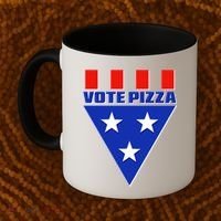 Elections Vote Pizza Coffee Mug thumb 2