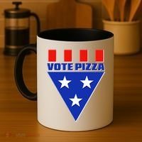 Elections Vote Pizza Coffee Mug thumb 4