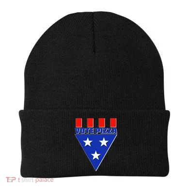 Elections Vote Pizza Beanie