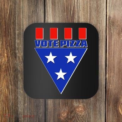 Elections Vote Pizza Coaster