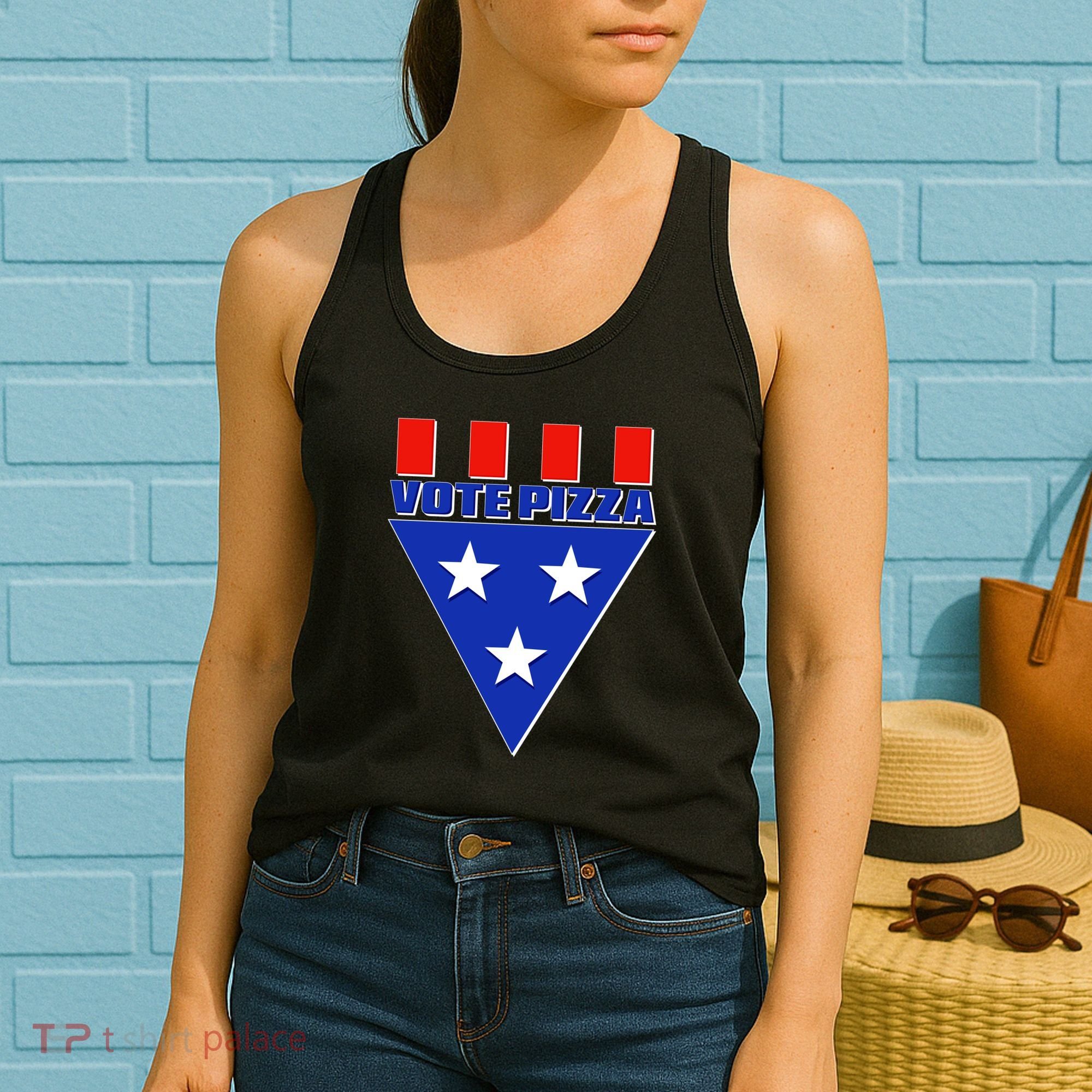 Elections Vote Pizza Women's Tank Top