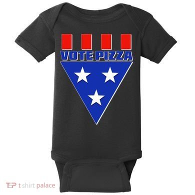 Elections Vote Pizza Baby Bodysuit