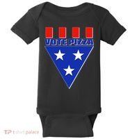 Elections Vote Pizza Baby Bodysuit thumb 0
