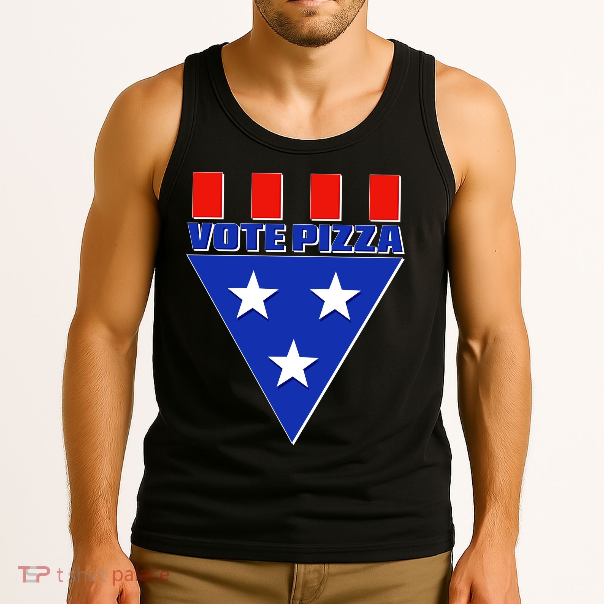 Elections Vote Pizza Tank Top