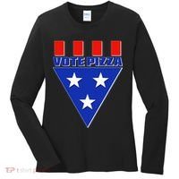 Elections Vote Pizza Women's Long Sleeve Shirt thumb 0