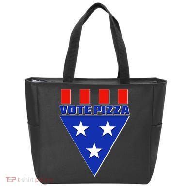 Elections Vote Pizza Tote Bag
