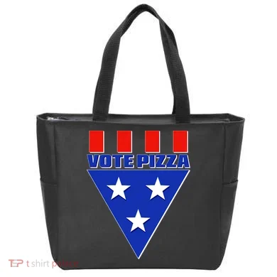 Elections Vote Pizza Tote Bag