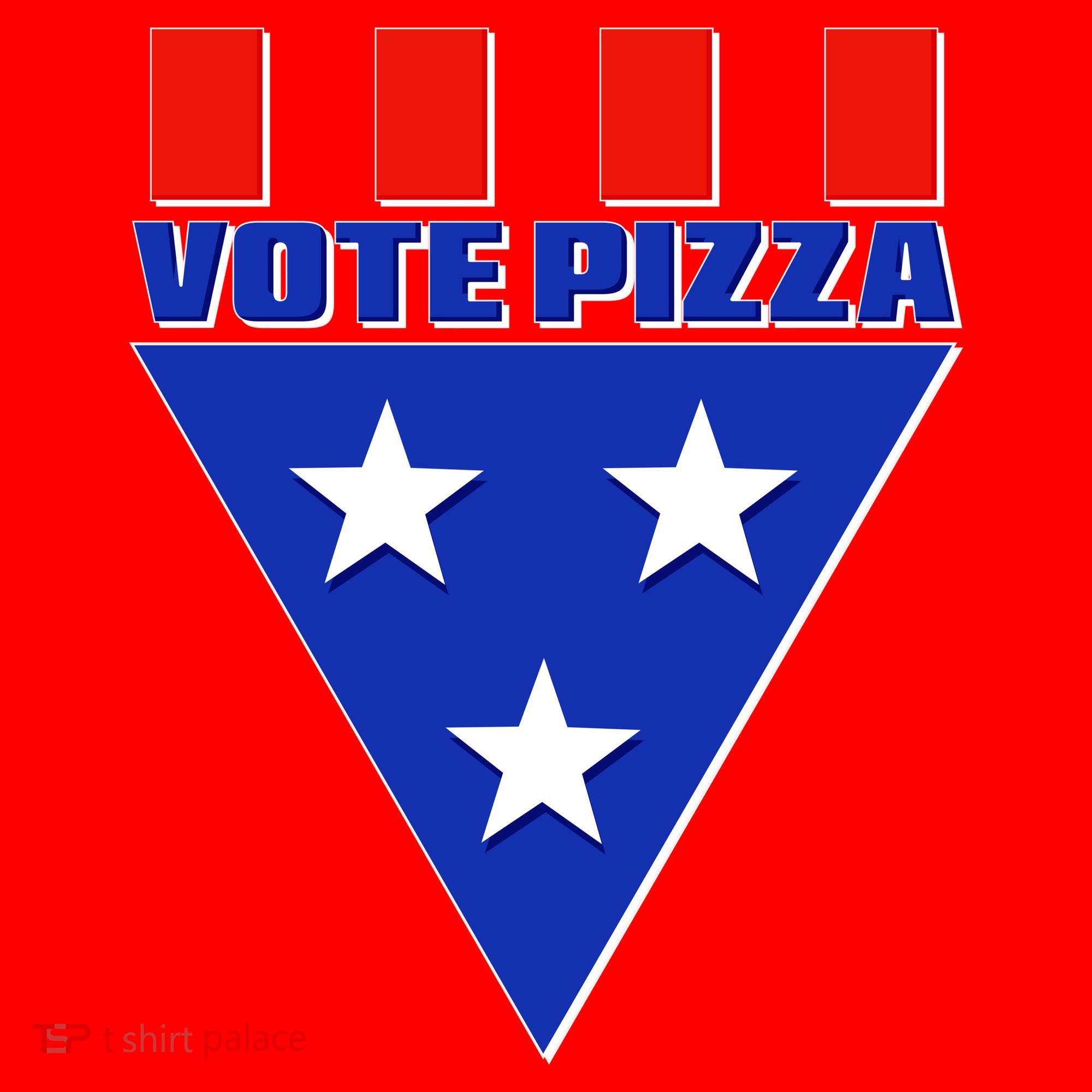 Elections Vote Pizza Santa Hat