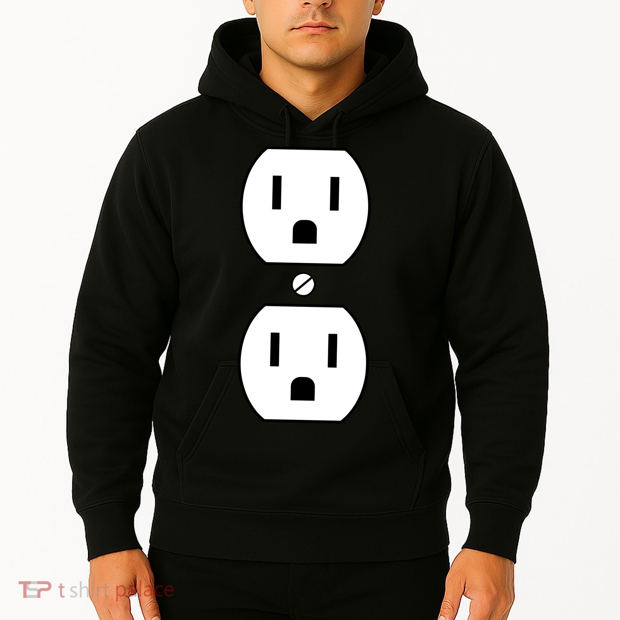 Electrial Outlet Plug Costume Hoodie
