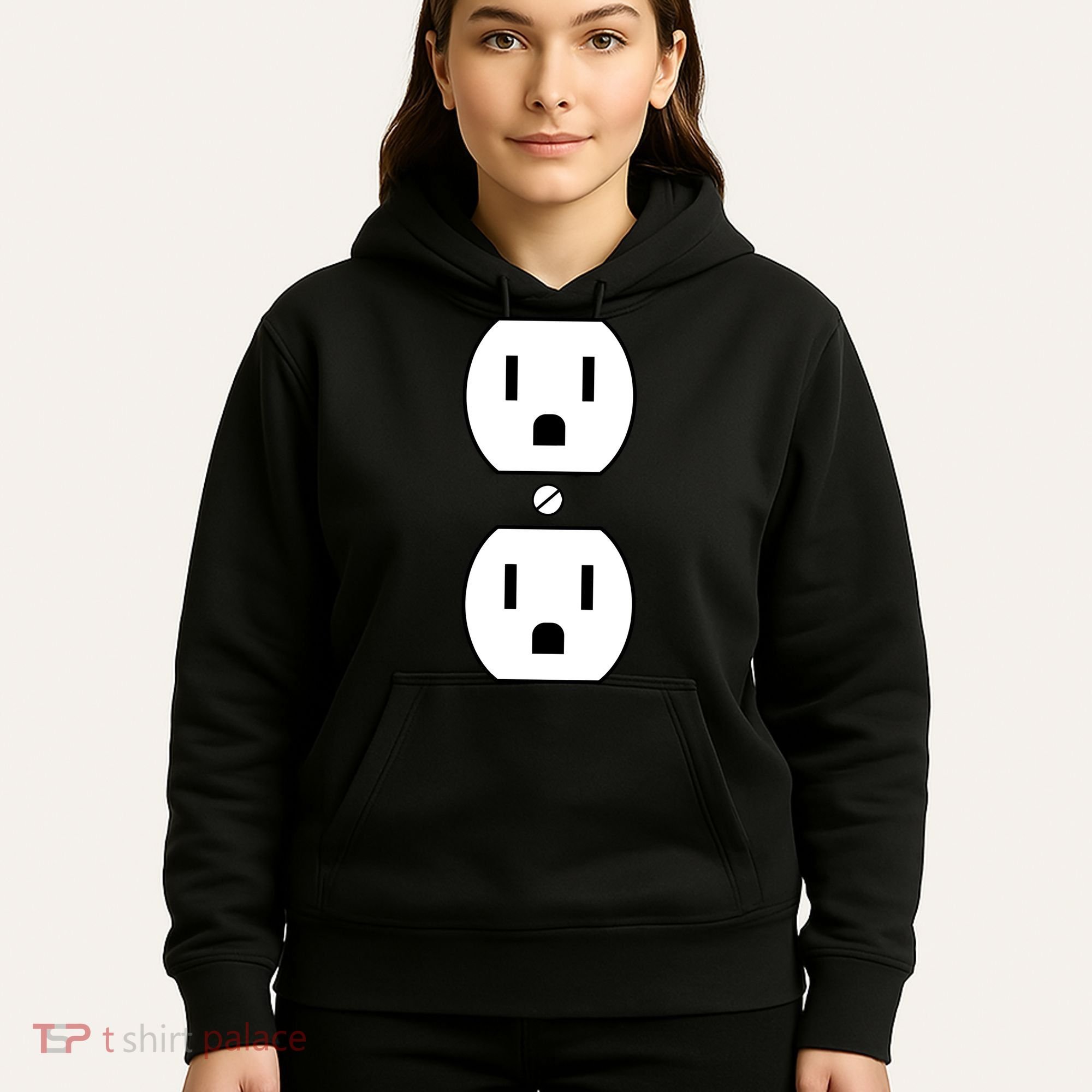 Electrial Outlet Plug Costume Hoodie