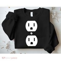 Electrial Outlet Plug Costume Sweatshirt thumb 2
