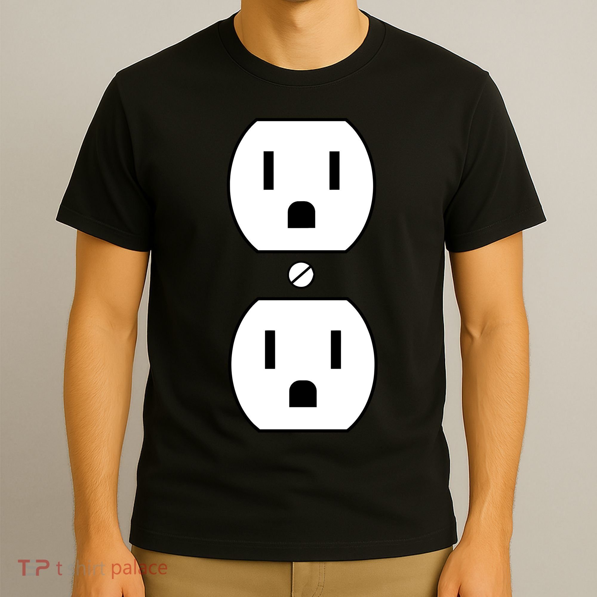 Electrial Outlet Plug Costume T-Shirt