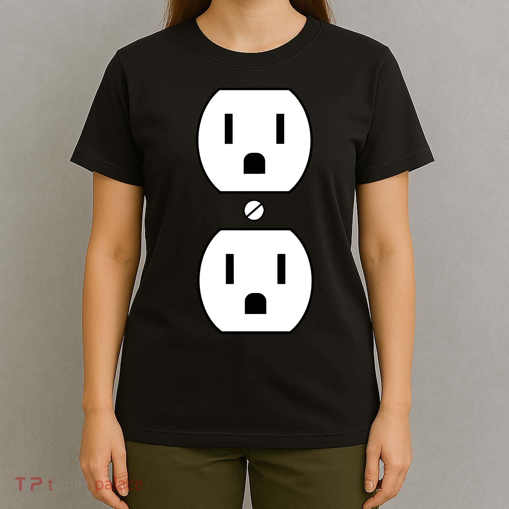 Electrial Outlet Plug Costume T-Shirt
