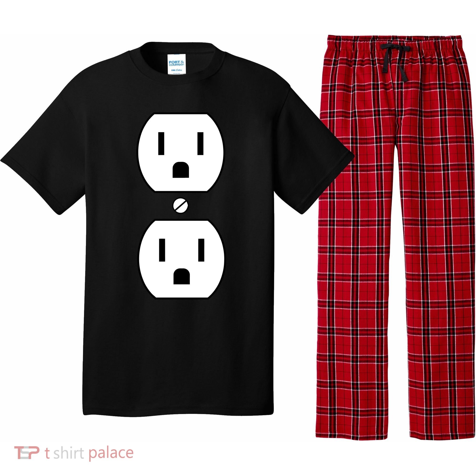 Electrial Outlet Plug Costume Pajama Set
