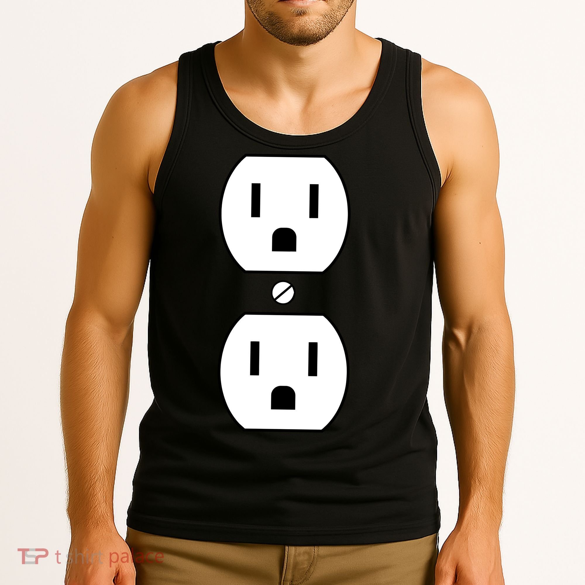 Electrial Outlet Plug Costume Tank Top