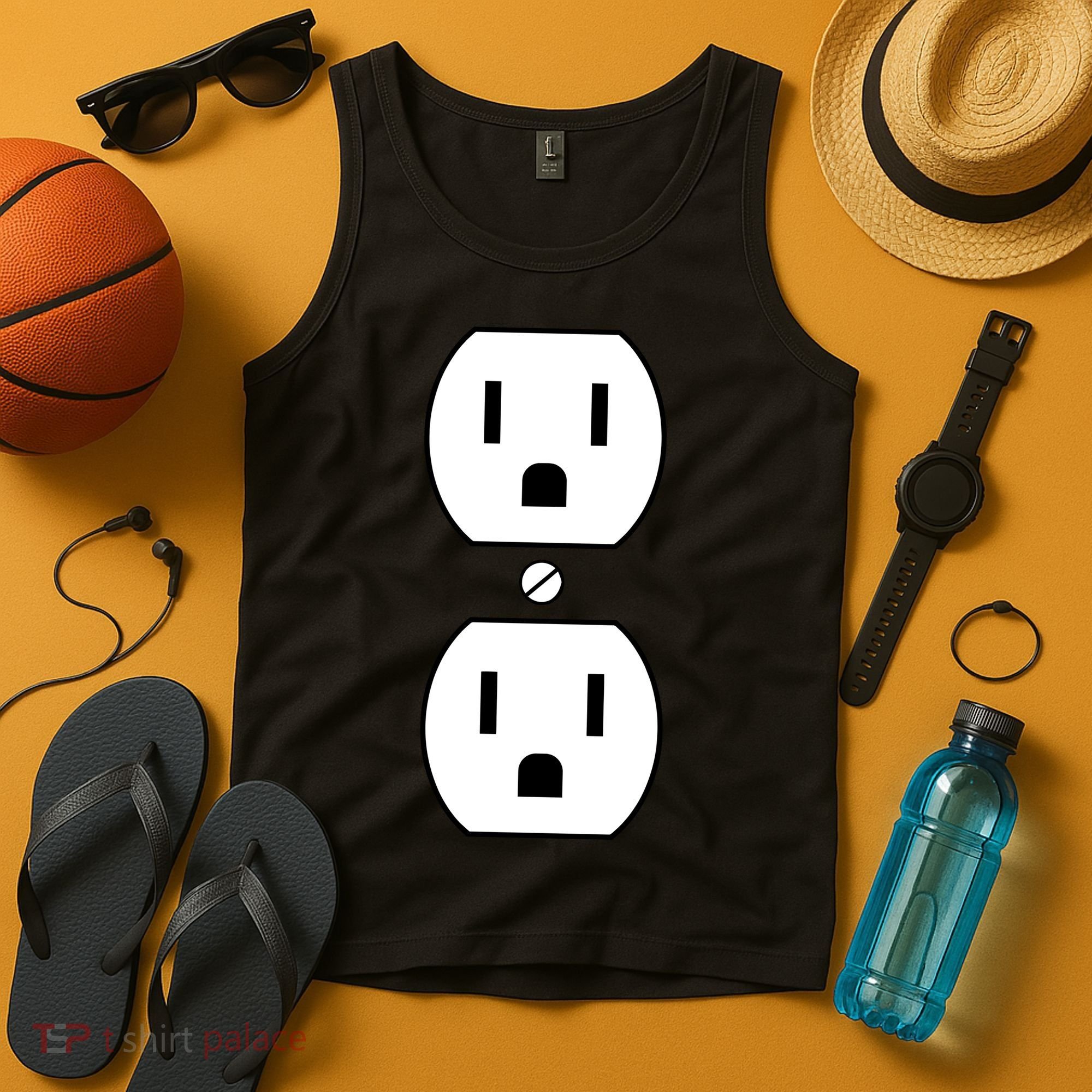 Electrial Outlet Plug Costume Tank Top