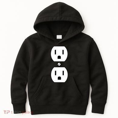 Electrial Outlet Plug Costume Kids Hoodie