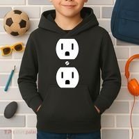 Electrial Outlet Plug Costume Kids Hoodie thumb 2