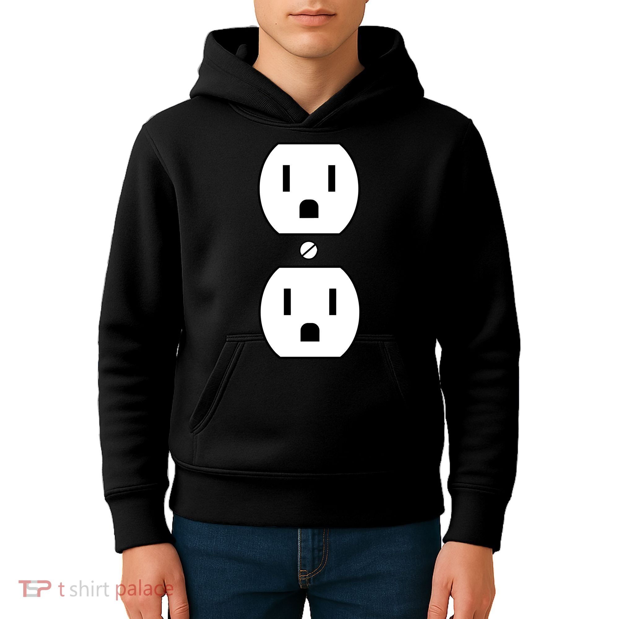 Electrial Outlet Plug Costume Kids Hoodie