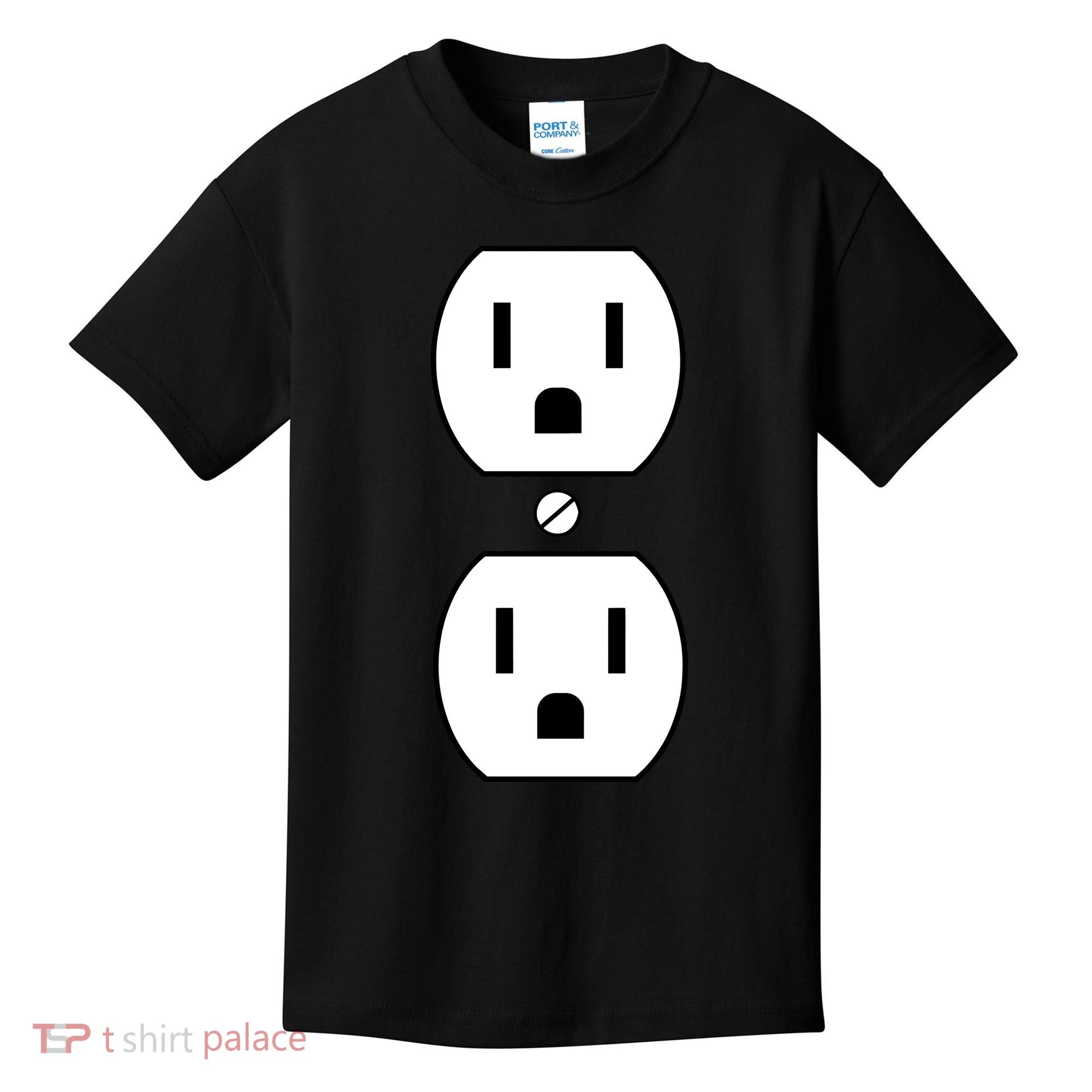 Electrial Outlet Plug Costume Kids T-Shirt