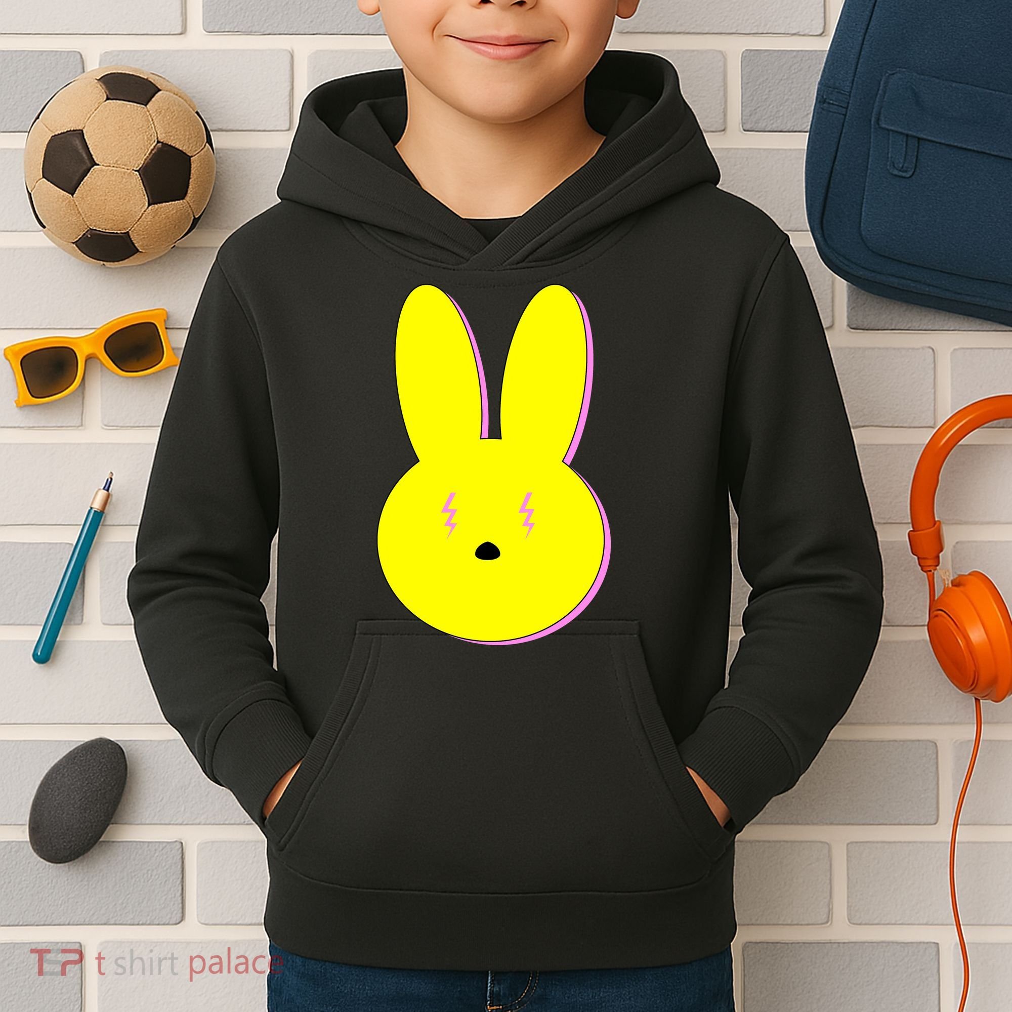 Electric Bunny Kids Hoodie