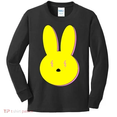 Electric Bunny Kids Long Sleeve Shirt