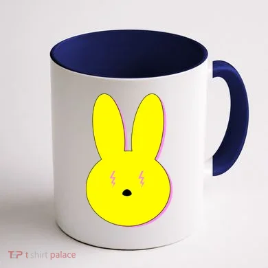 Electric Bunny Coffee Mug back