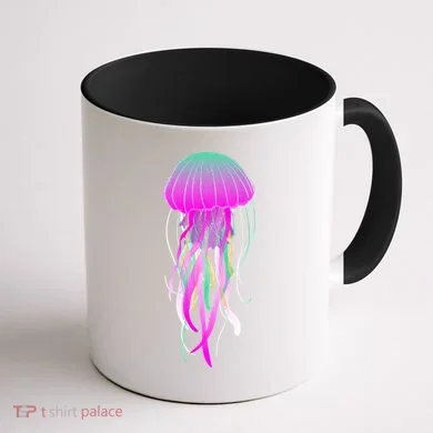 Electric Jellyfish Coffee Mug back