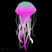 Electric Jellyfish Baby Bodysuit thumb 2