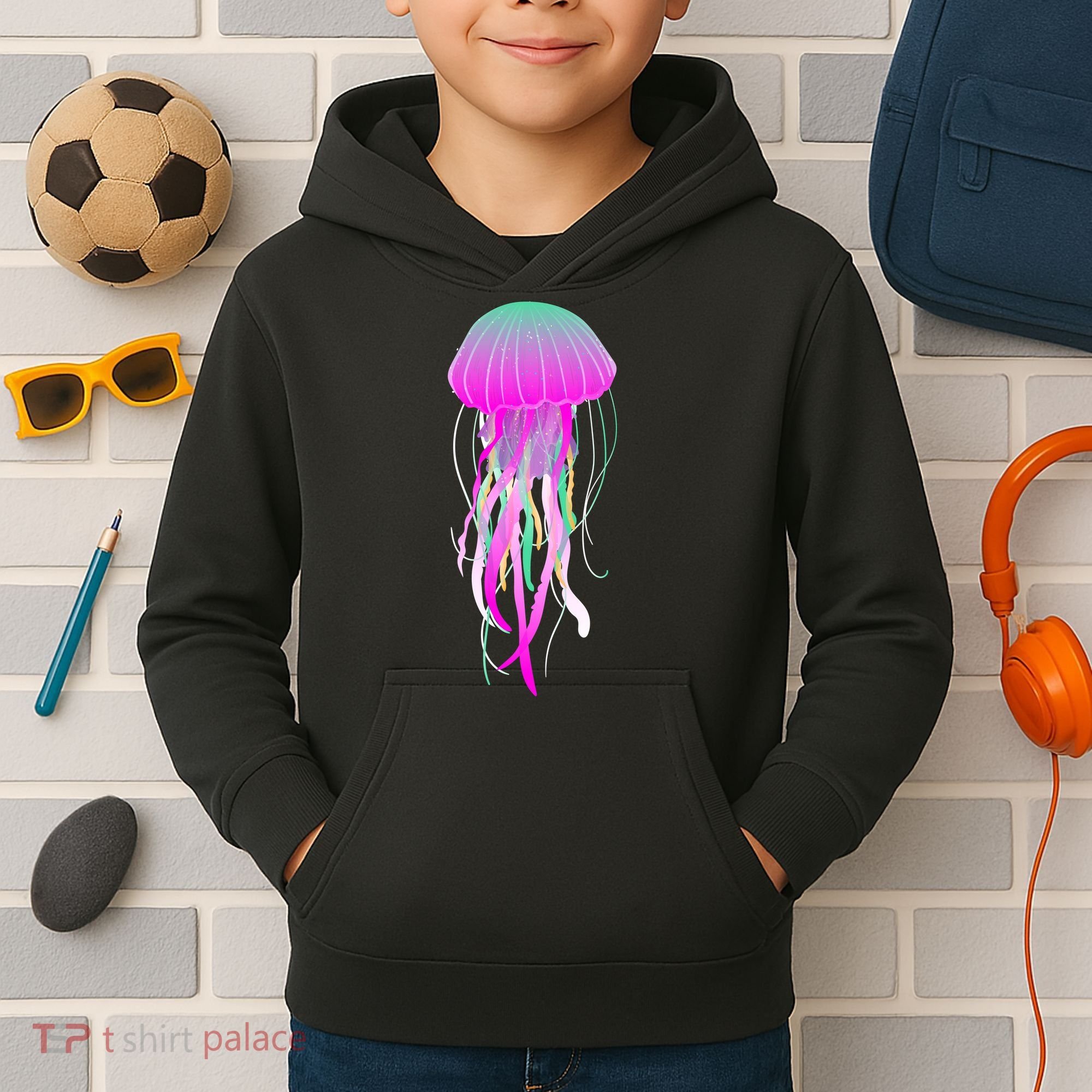 Electric Jellyfish Kids Hoodie