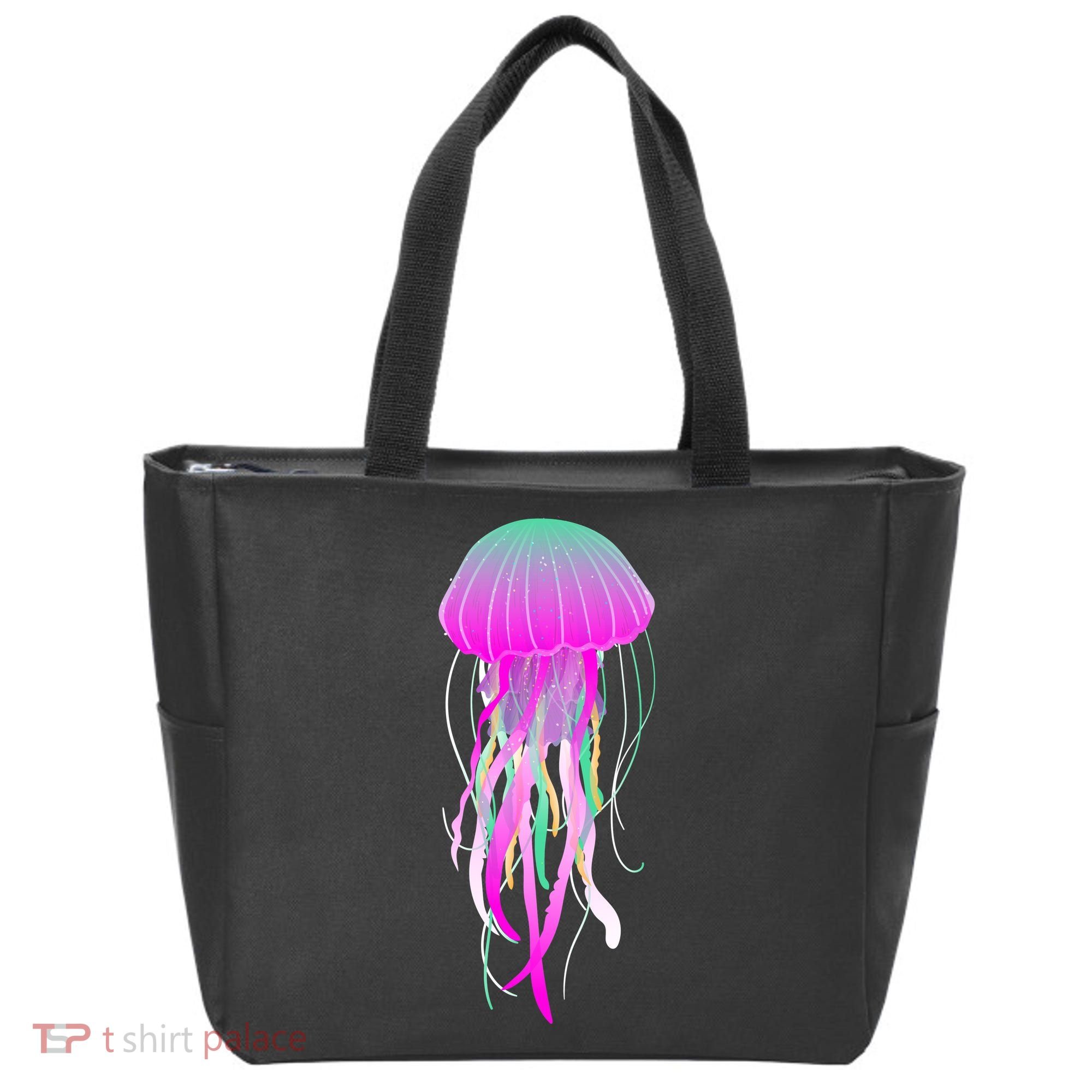 Electric Jellyfish Tote Bag