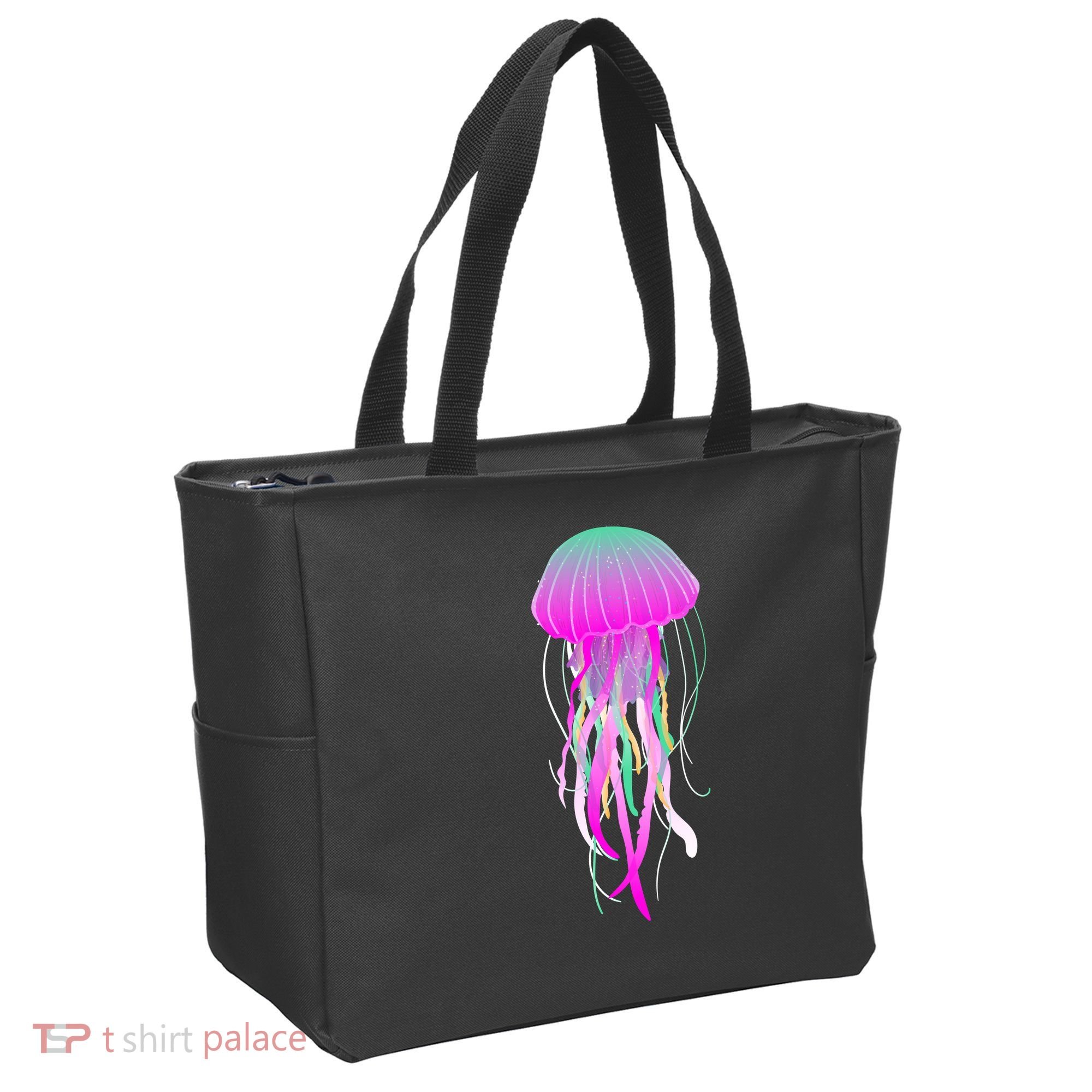 Electric Jellyfish Tote Bag