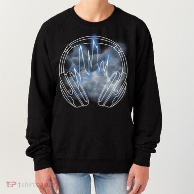 Electric Lighting Music Headphones Women's Sweatshirt