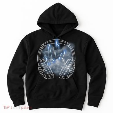 Electric Lighting Music Headphones Hoodie