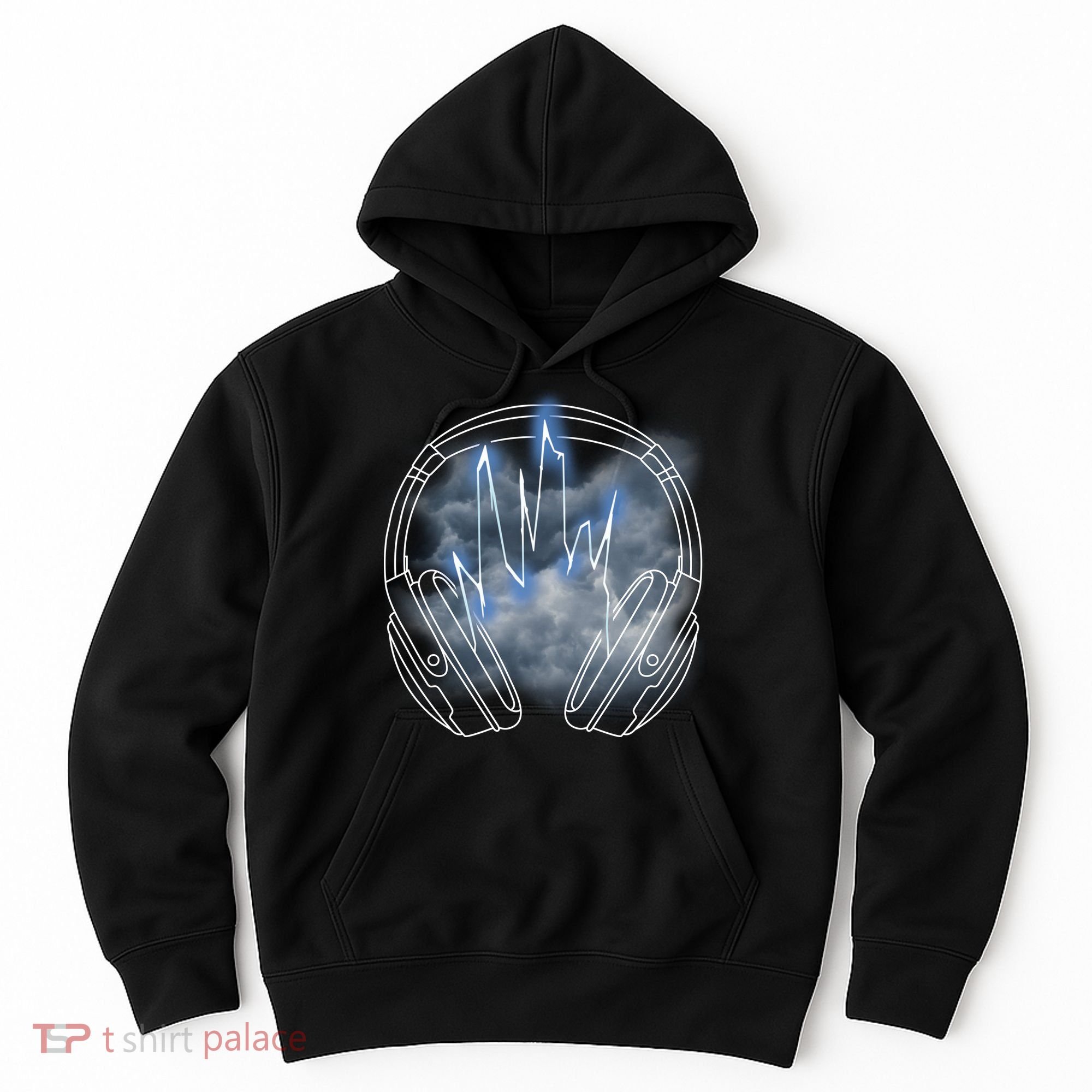 Electric Lighting Music Headphones Hoodie
