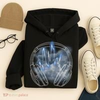 Electric Lighting Music Headphones Hoodie thumb 4