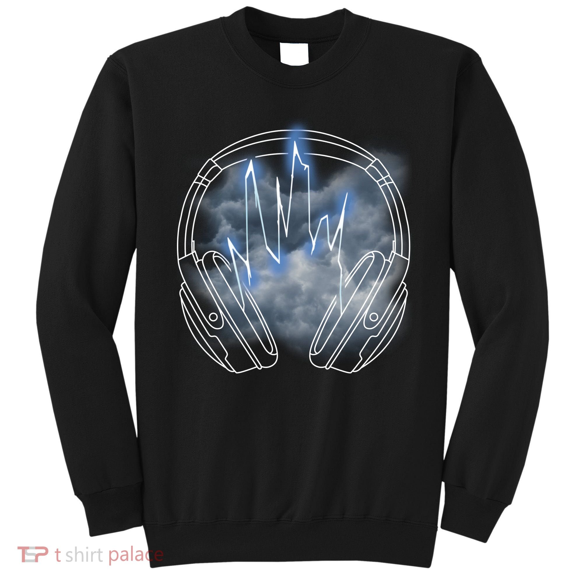 Electric Lighting Music Headphones Sweatshirt