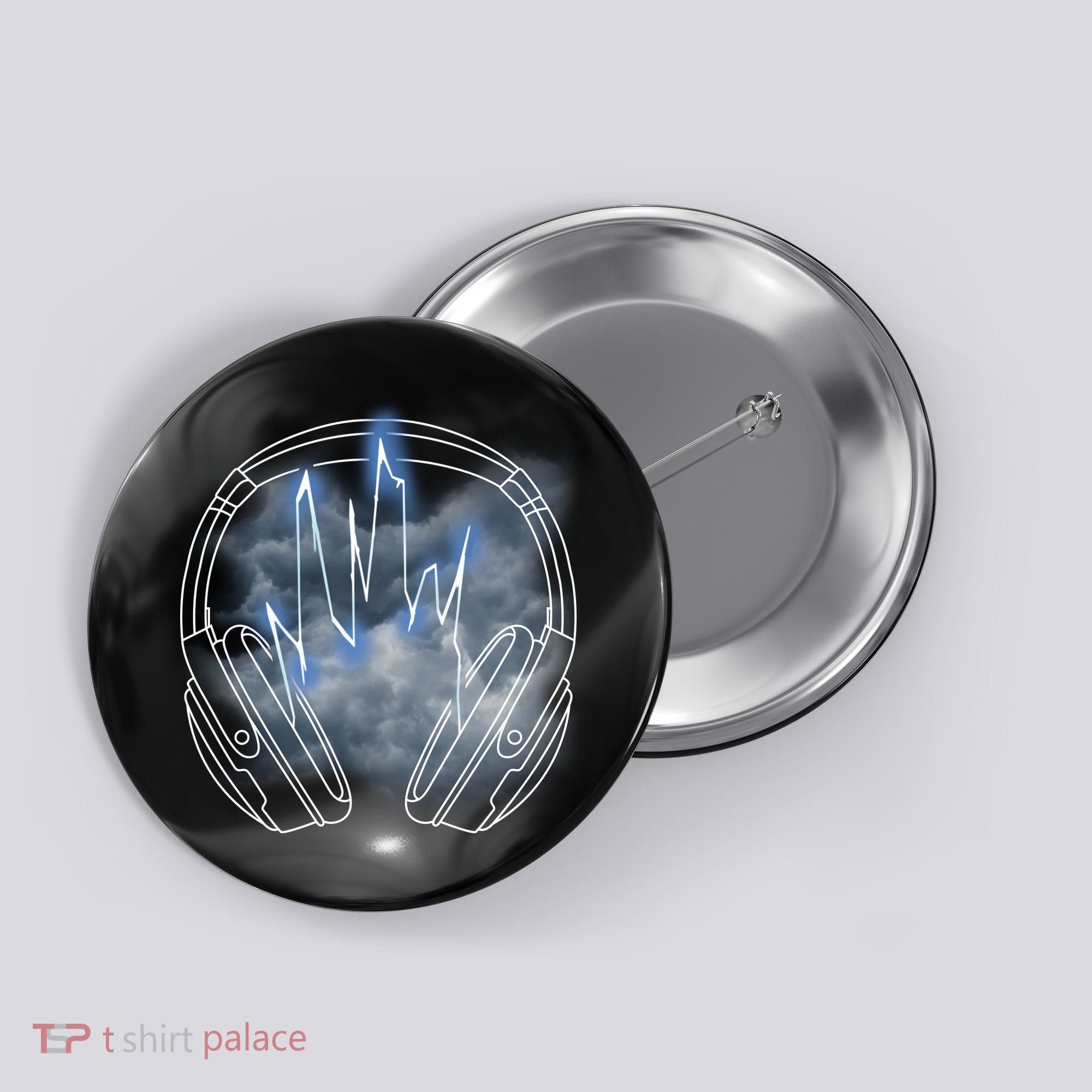 Electric Lighting Music Headphones Button