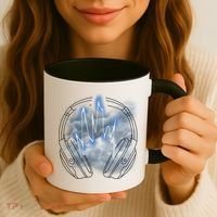 Electric Lighting Music Headphones Coffee Mug thumb 3