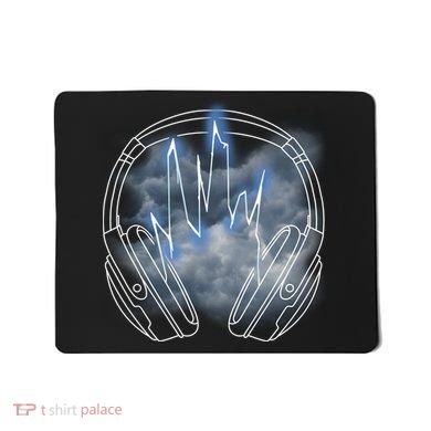 Electric Lighting Music Headphones Mousepad