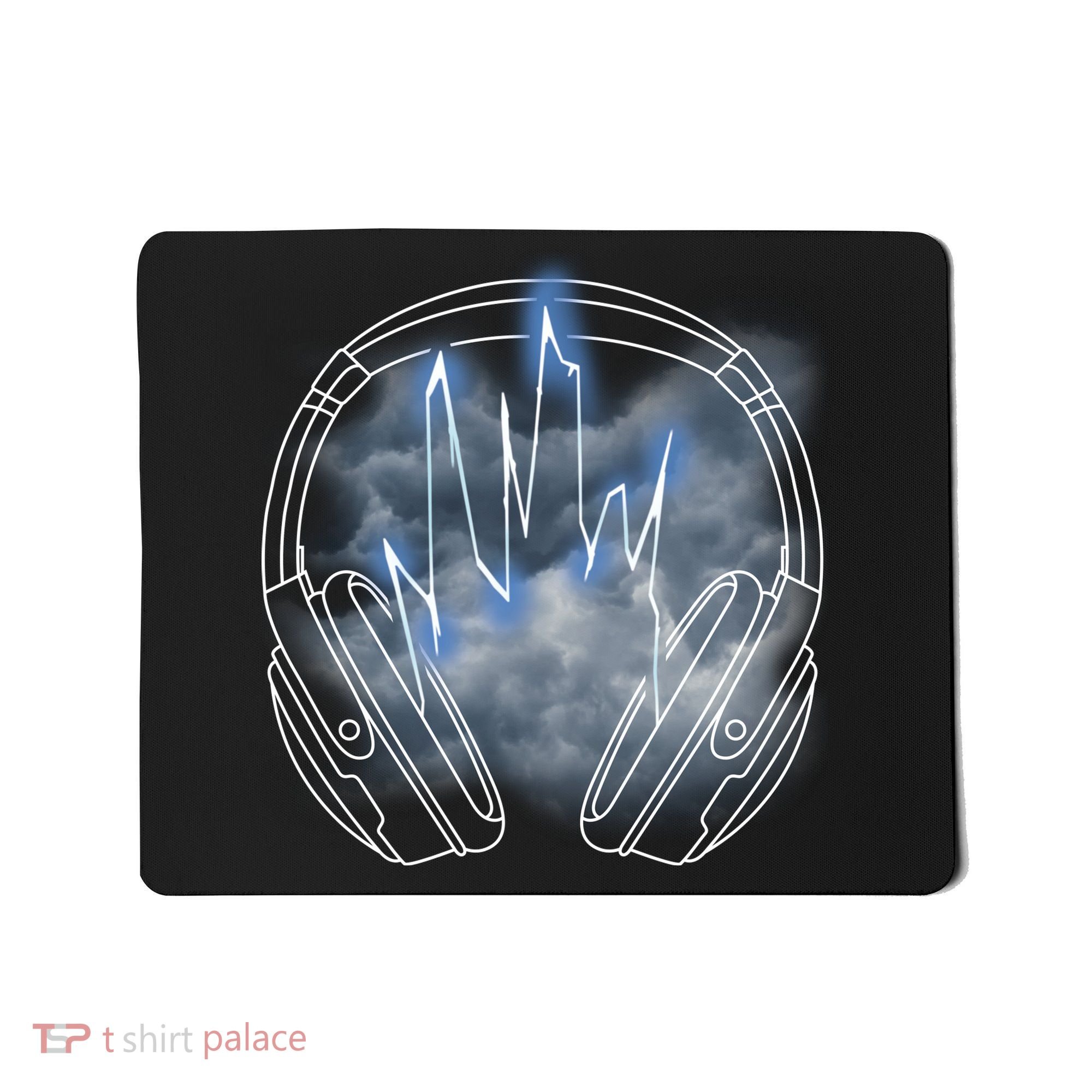 Electric Lighting Music Headphones Mousepad